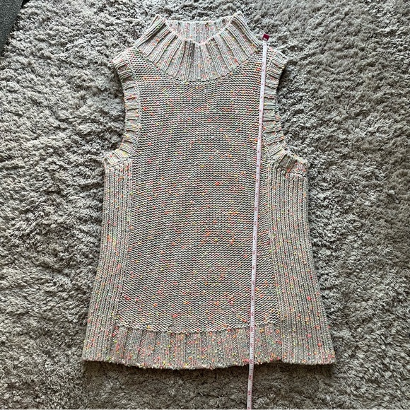 Anthropologie neon speckled sweater vest - Picture 3 of 4
